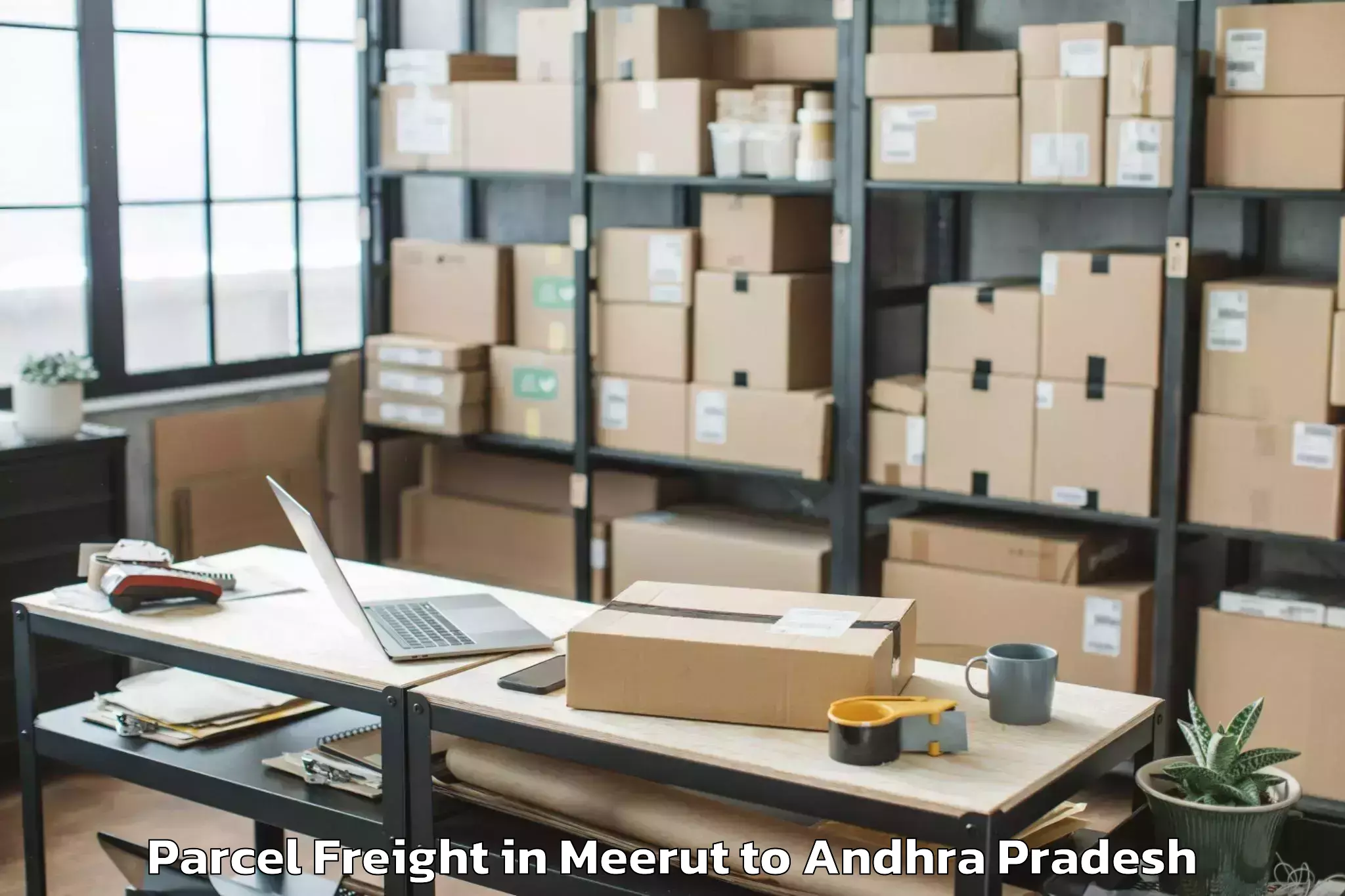 Affordable Meerut to Chandralapadu Parcel Freight